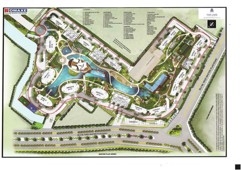 Omaxe The Lake Site Plan New Chandigarh