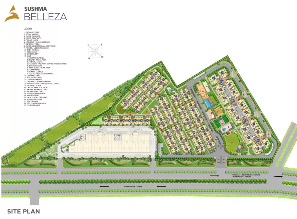 Sushma Belleza Site Layout Master Plan