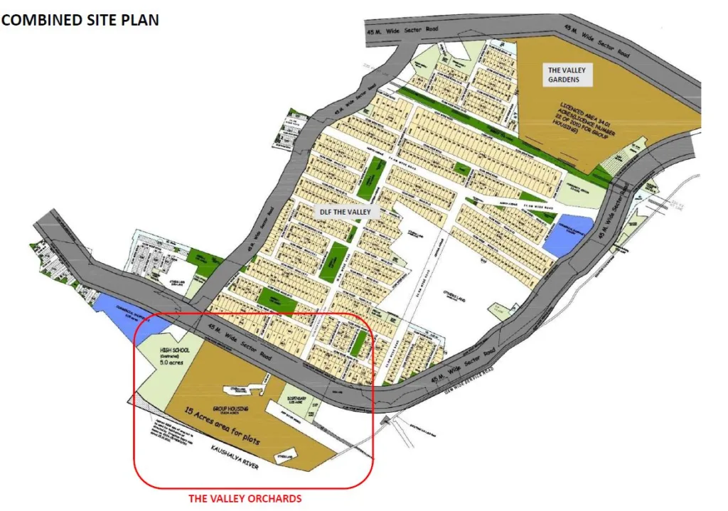 DLF The Valley Orchard Site Map
