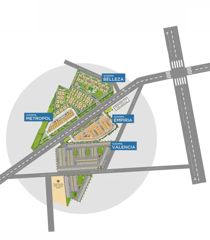 Sushma Belleza Location Map